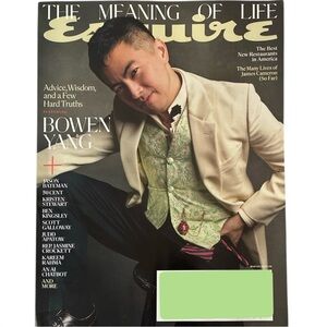 Esquire Magazine Winter 2025 Bowen Yang Meaning Of Life Jason Bateman 50Cent